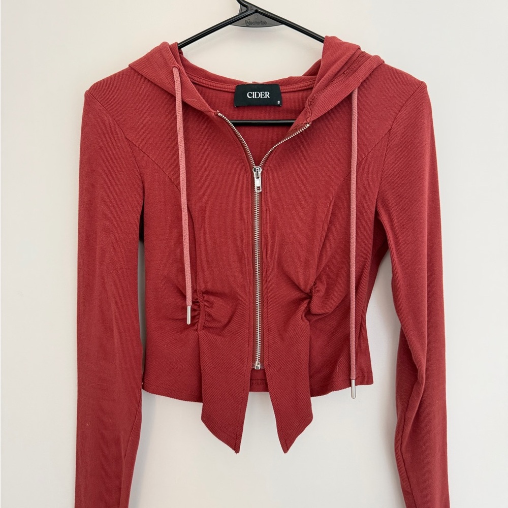 Cider Women's Rust Zip-Up Hoodie